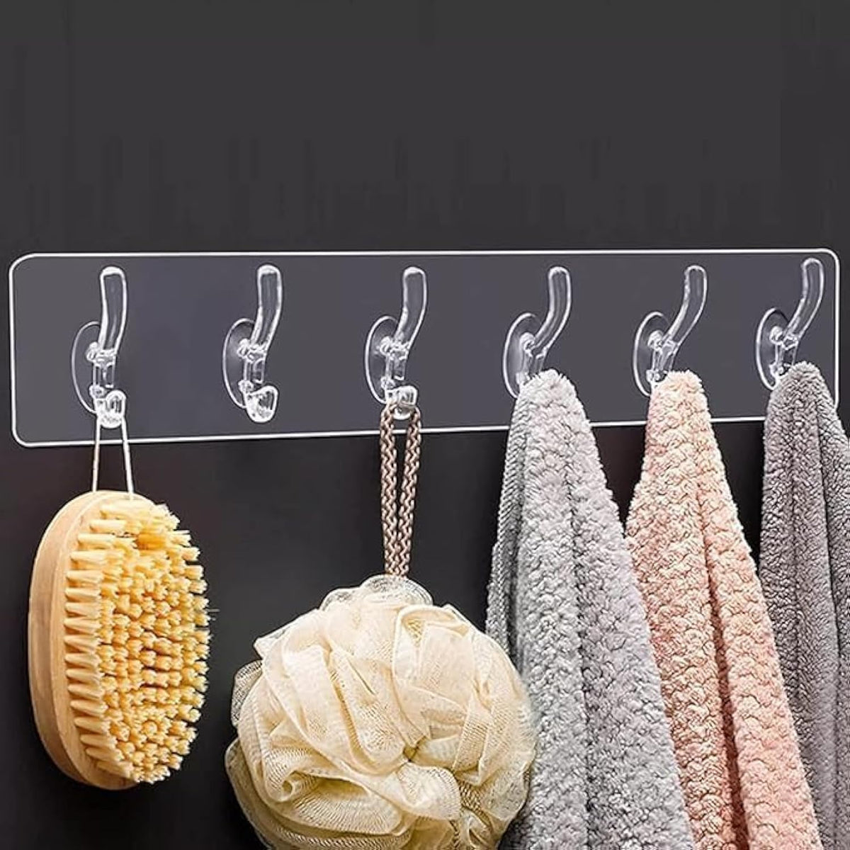 Self-Adhesive Wall Hanger with 6 Hooks product image 9