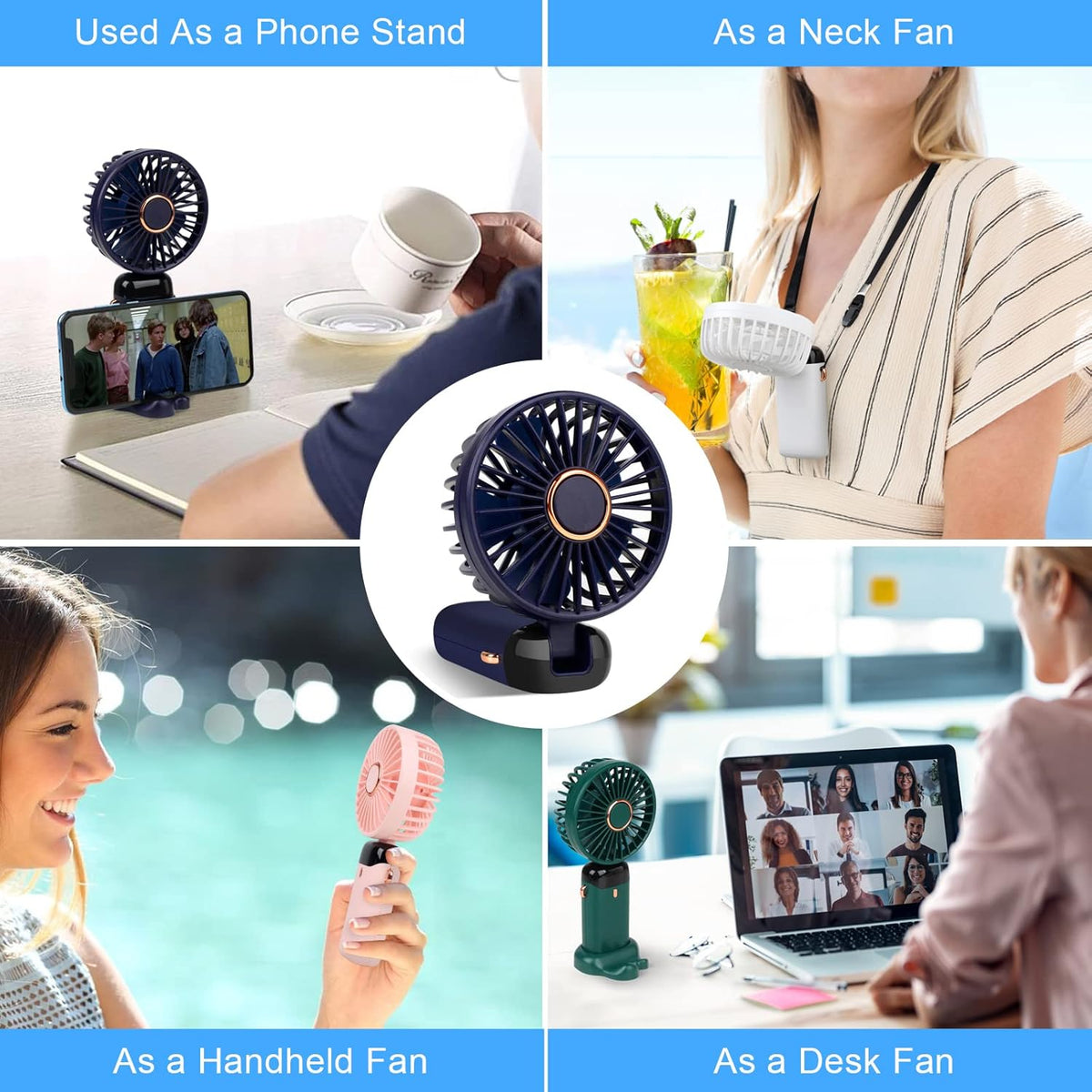 Portable Handheld Fan with 4000mAh Rechargeable Battery product image 8