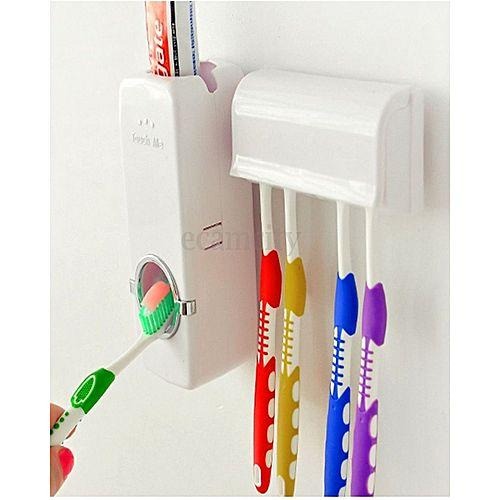 Wall Mounted Toothpaste Dispenser and Toothbrush Holder product image 7