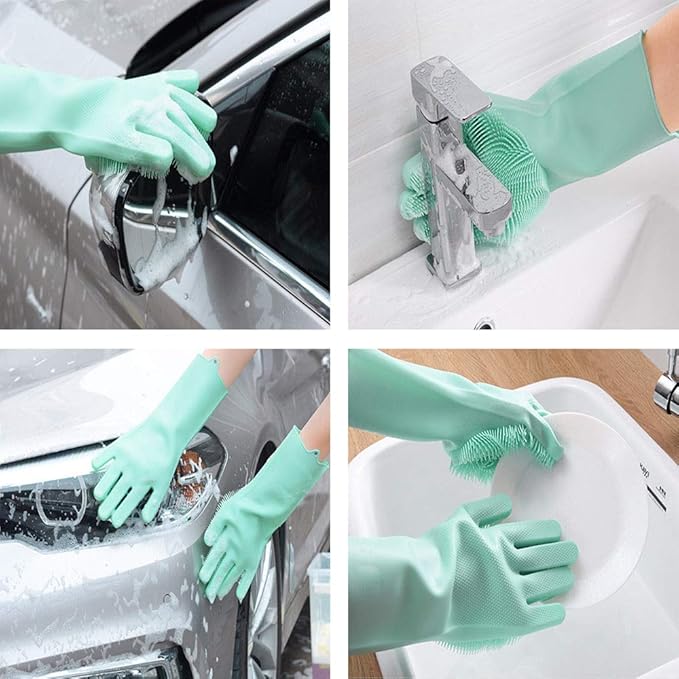 Silicone Dishwashing Cleaning Gloves product image 8