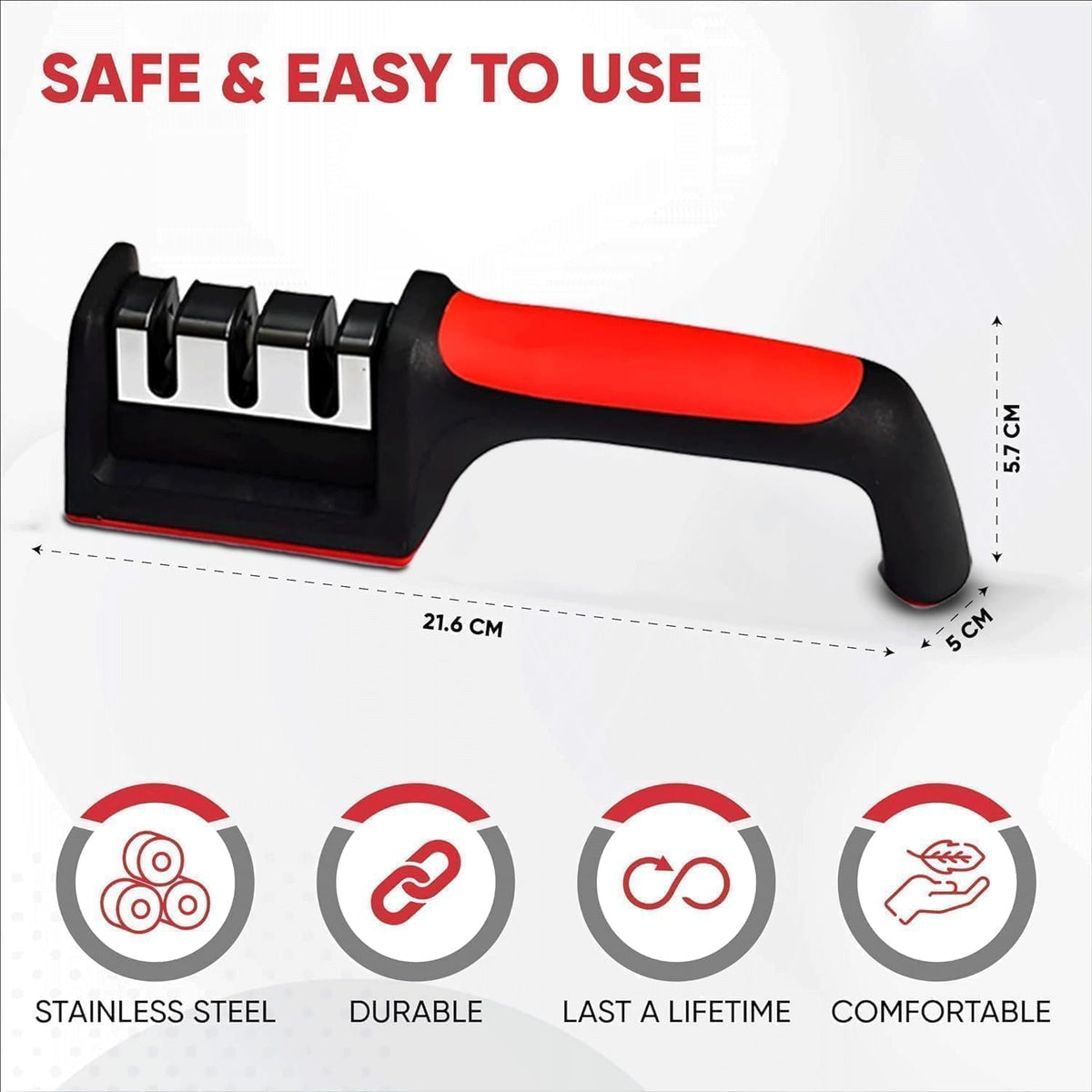 Professional Knife and Scissors Sharpener with Non-Slip Base product image 9