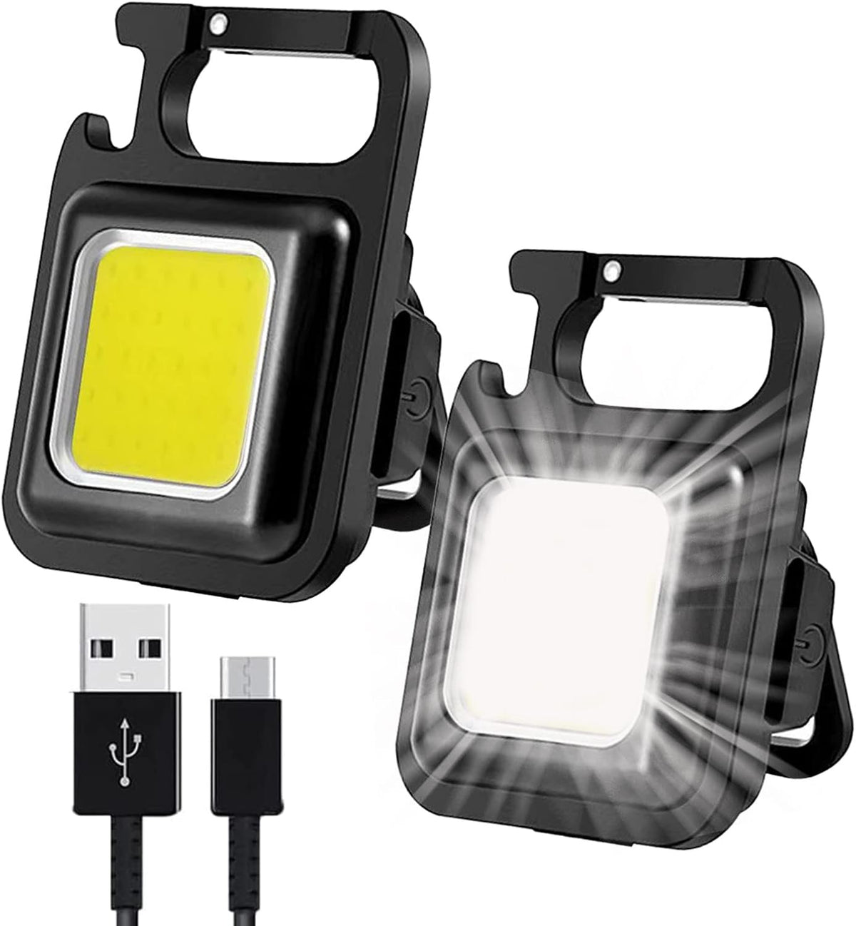 COB LED Rechargeable Keychain Flashlight 800 Lumens product image 1