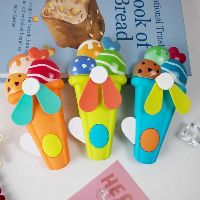 Hand Pressure Mini Fan for Kids, Cute Ice Cream Shape product image 7