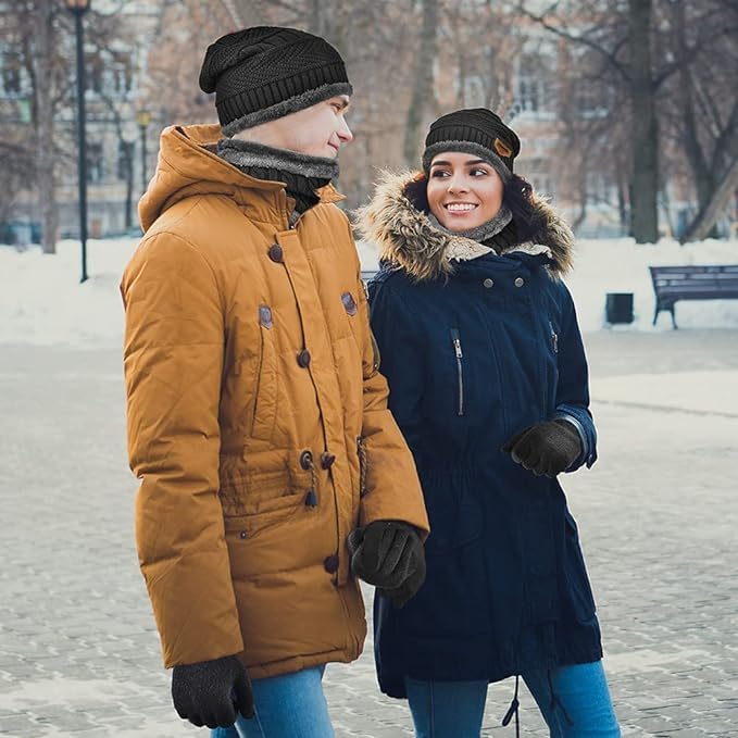Winter Beanie Hat and Neck Warmer Set for Men & Women product image 7