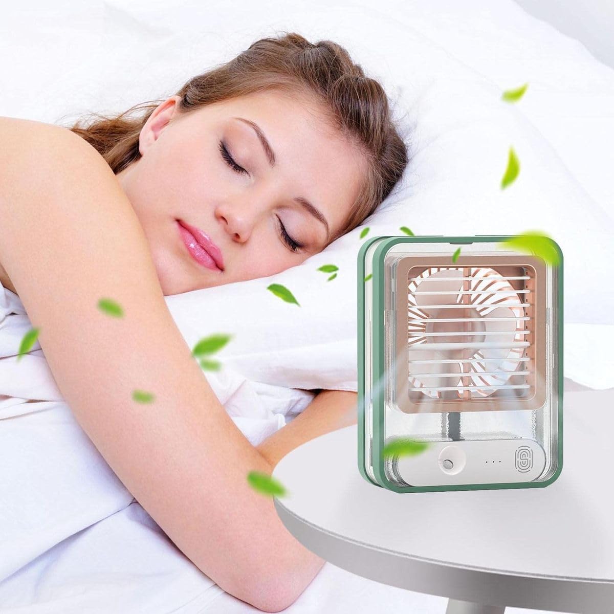 Portable Misting Desk Fan with LED Night Light product image 6