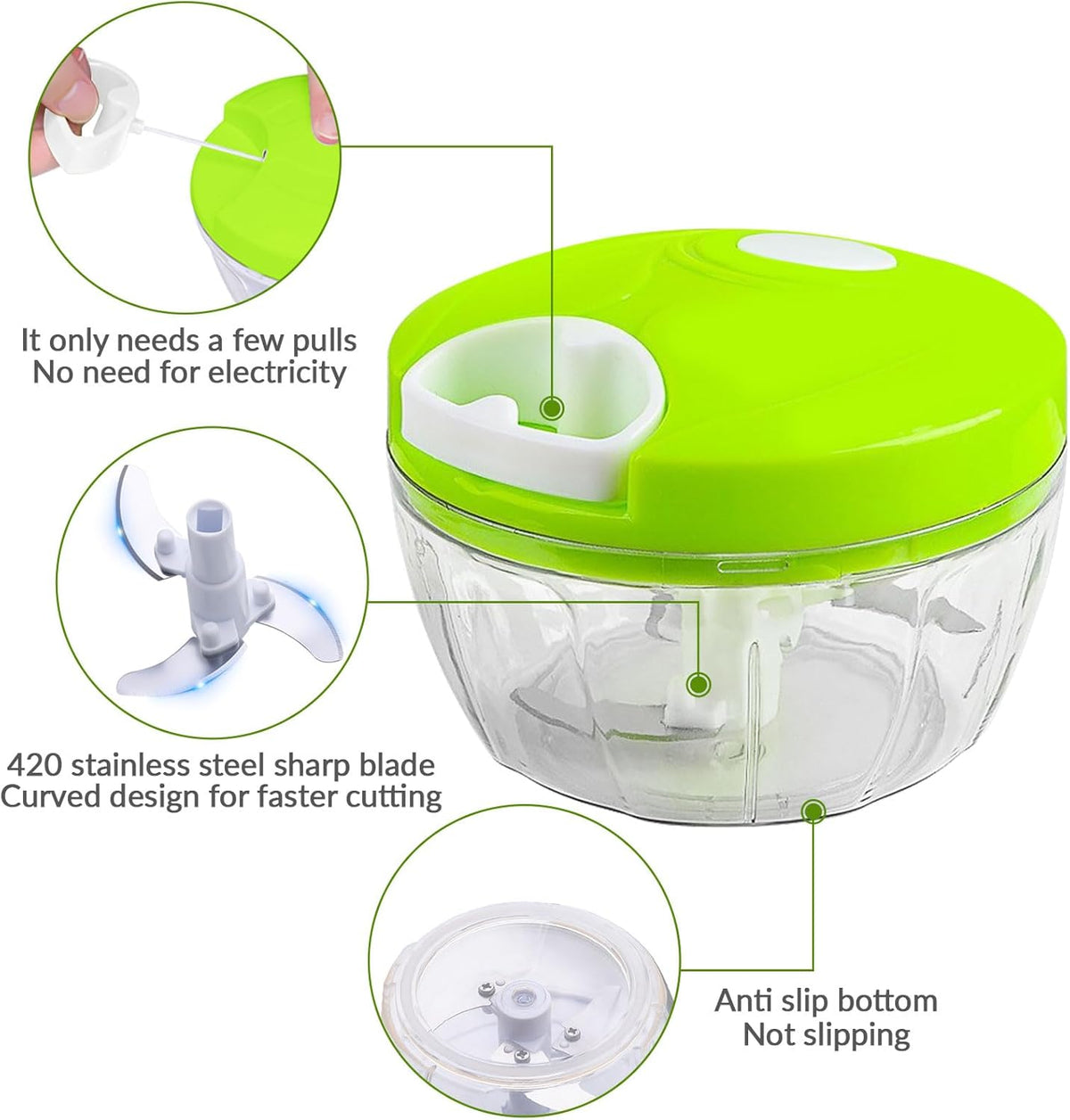 Manual Hand Pull Vegetable Chopper and Food Processor product image 5