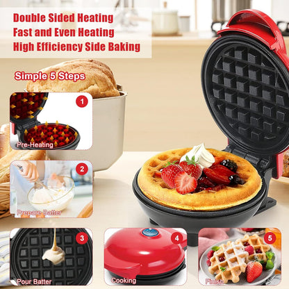 Mini Waffle Maker with Non-Stick Cooking Plates product image 4