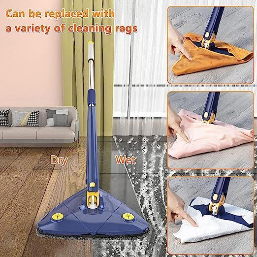 (🎁Hot Sale- 40% OFF) Triangle Mop 360 Adjustable With Twist Squeeze - Gadget 360