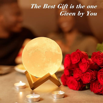 3D Moon Lamp 4.7 Inch Dual-Color LED Night Light product image 5