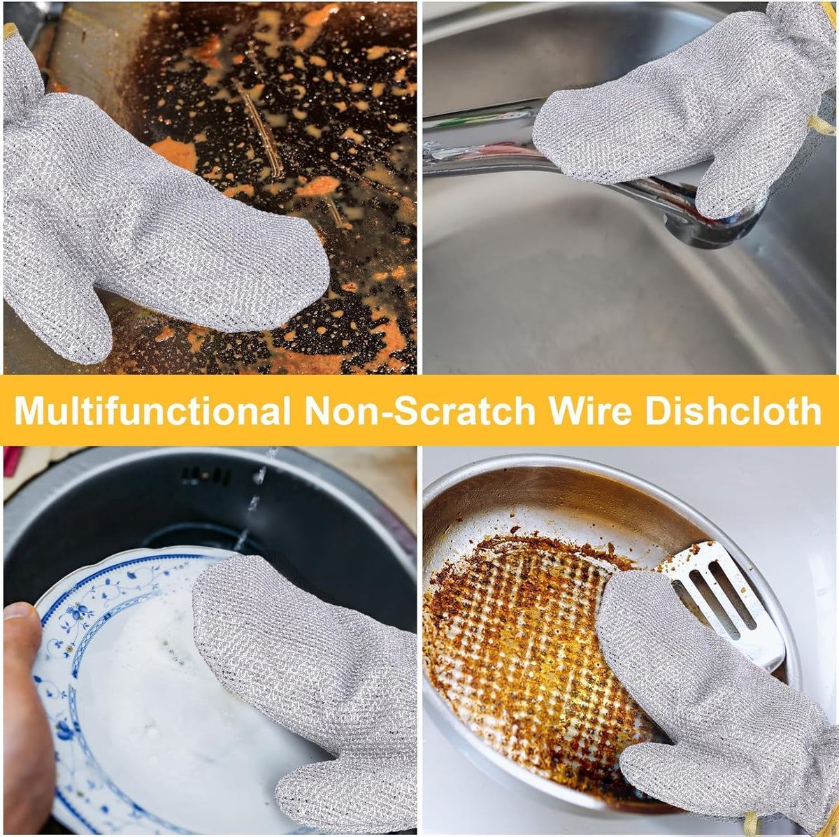 Steel Wire Kitchen Cleaning Glove product image 8