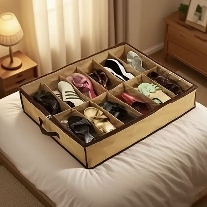Set of 12 Stackable Shoe Storage Boxes with Transparent Front Cover product image 3