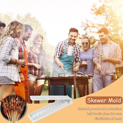Manual Kebab Maker Skewer Press Mold for Long Skewers product image 8