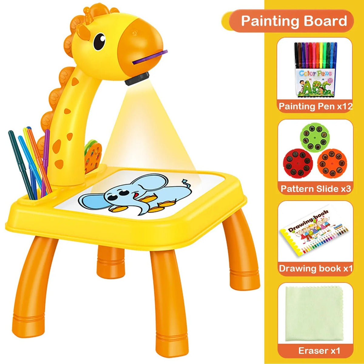LED Drawing Projector Table for Kids, Projection Painting Board with Erasable Drawing Surface product image 3