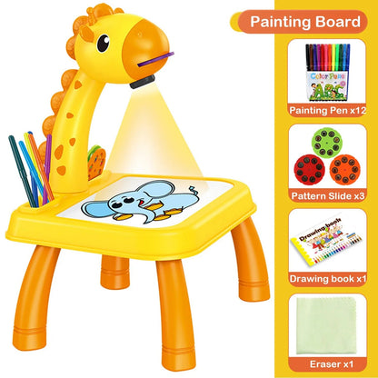 LED Drawing Projector Table for Kids, Projection Painting Board with Erasable Drawing Surface product image 3