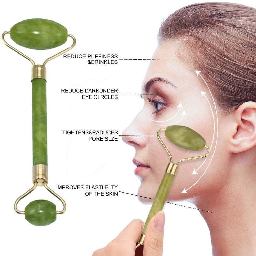 Jade Face Roller and Gua Sha Stone Set product image 5