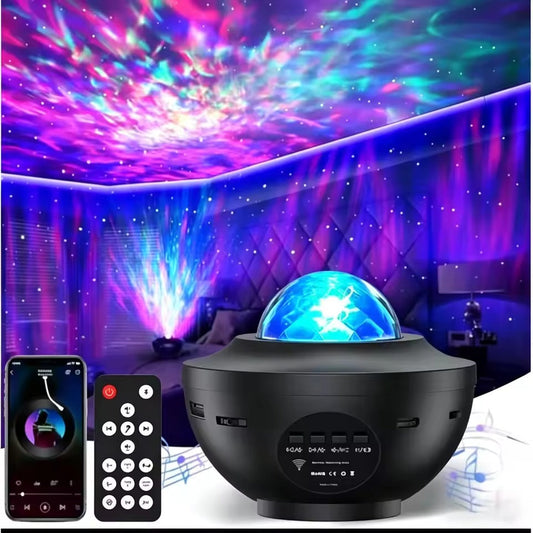 LED Galaxy Star Projector Night Light with Bluetooth Speaker product image 1