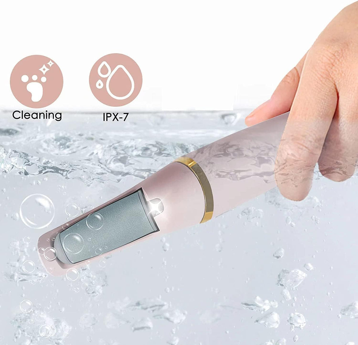 Electric Pedicure Foot File Callus Remover Rechargeable Foot Scrubber product image 3