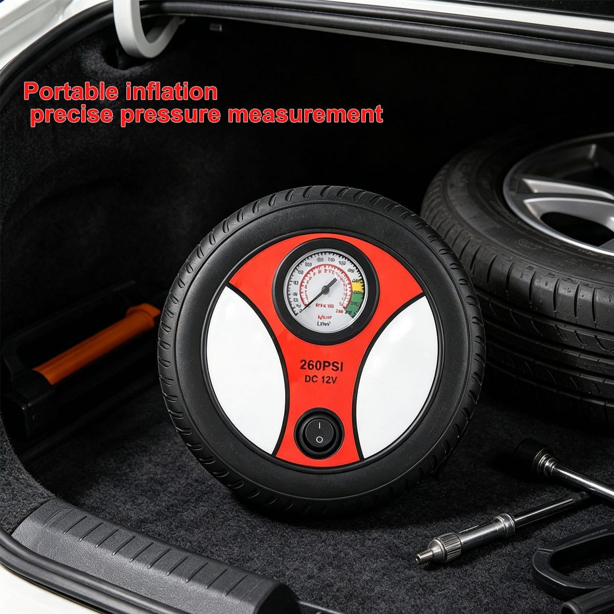 Portable 260 PSI DC 12V Electric Air Compressor Tire Inflator for Car product image 10