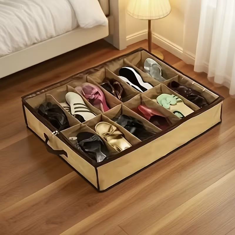 Set of 12 Stackable Shoe Storage Boxes with Transparent Front Cover product image 8