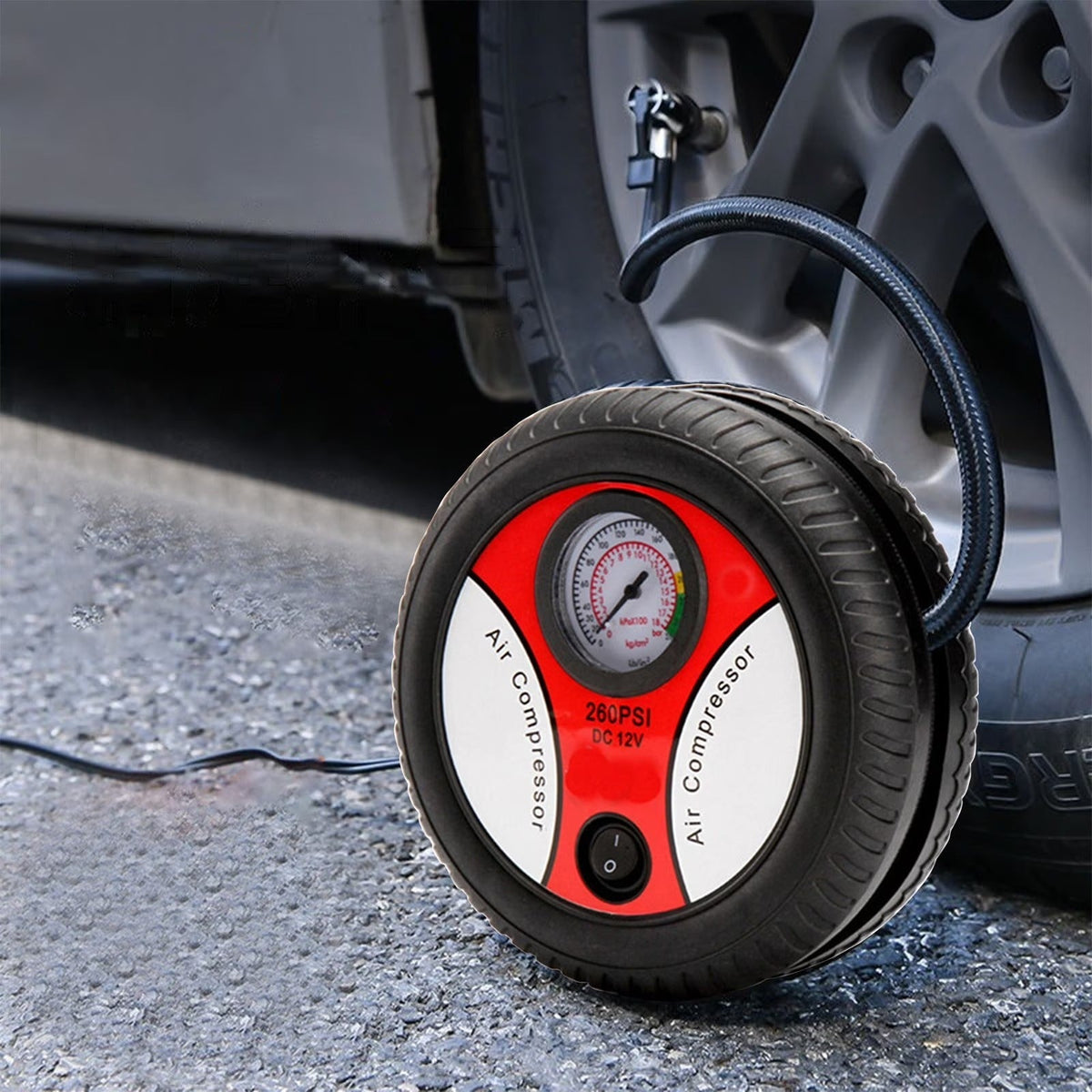 Portable 260 PSI DC 12V Electric Air Compressor Tire Inflator for Car product image 7