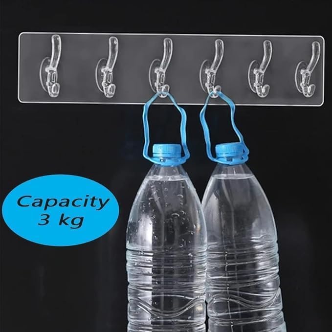 Self-Adhesive Wall Hanger with 6 Hooks product image 4