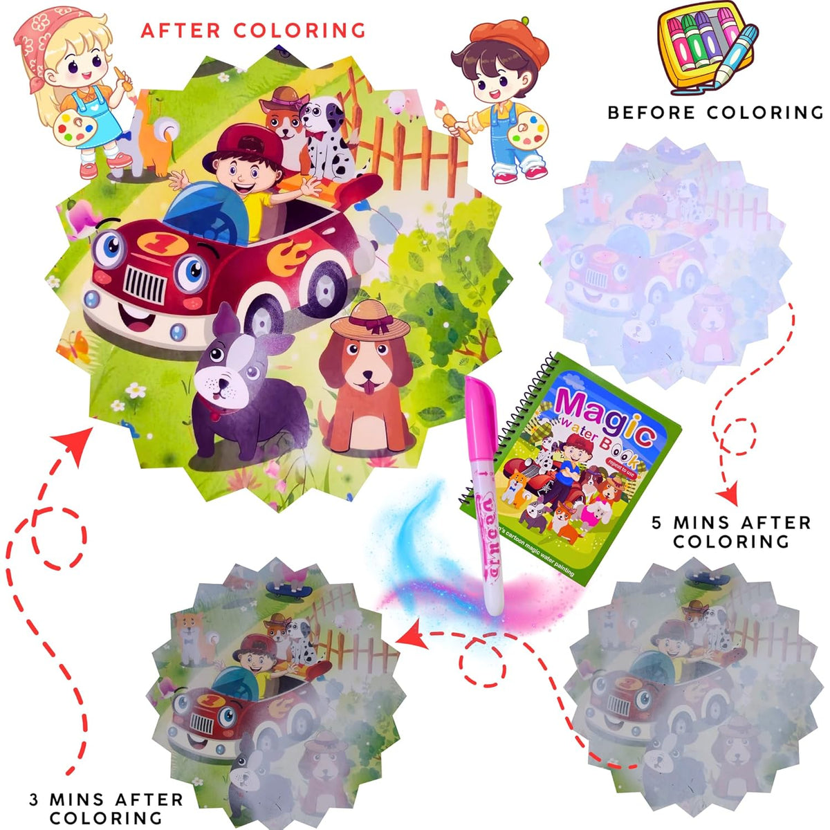 Reusable Water Drawing Magic Book for Kids Ages 2–5 product image 6