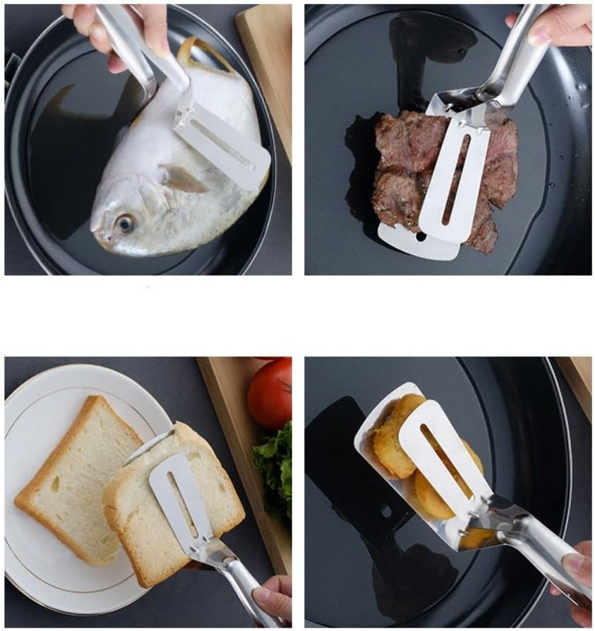 3-in-1 Stainless Steel Cooking Tongs Spatula product image 7