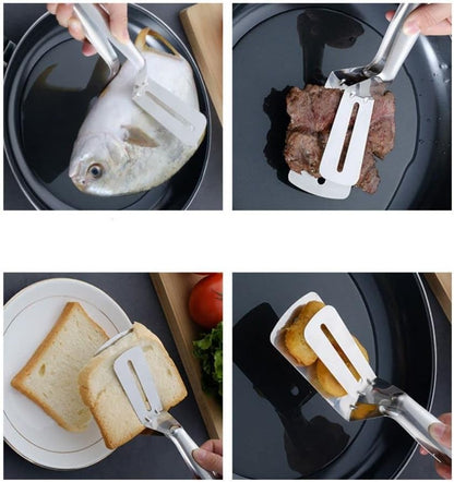 3-in-1 Stainless Steel Cooking Tongs Spatula product image 7