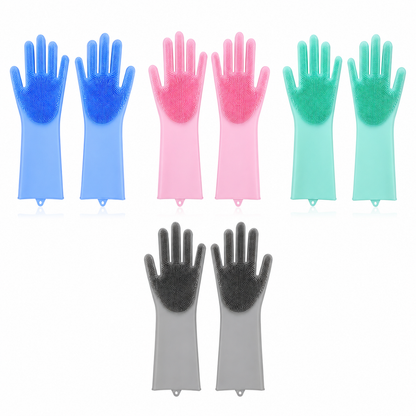 Silicone Dishwashing Cleaning Gloves product image 1