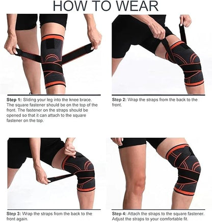 Professional Knee Compression Sleeve with Adjustable Straps product image 6