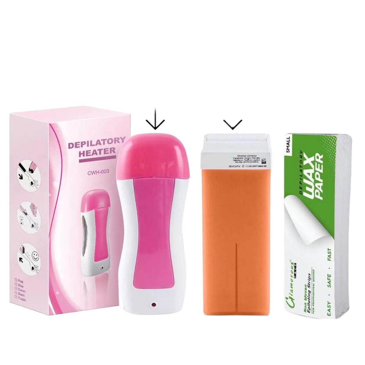 3-in-1 Wax Heater Kit with Roll-On Wax Applicator product image 3