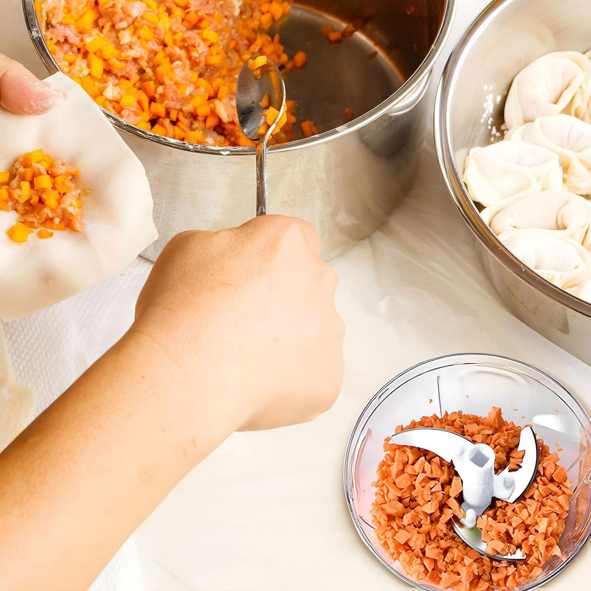 Manual Vegetable Chopper with Pull Cord product image 7