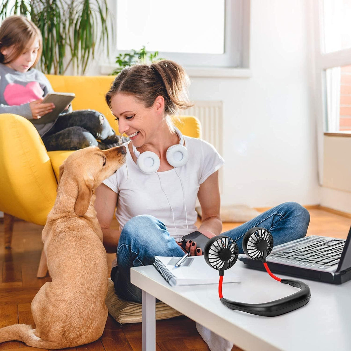 Portable Hanging Neck Fan, Hands-Free product image 7