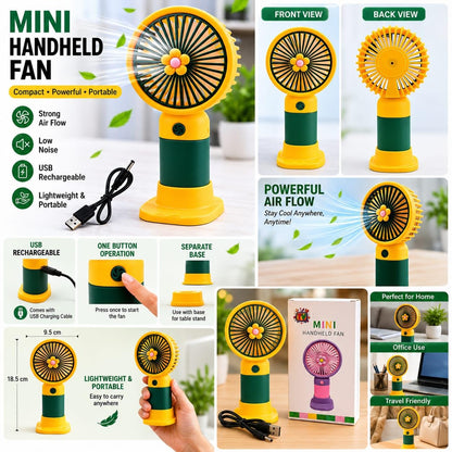 Portable Rechargeable Mini Table Fan for Home & Office product image 8