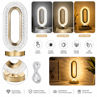 Modern Iron Crystal Table Lamp product image 2