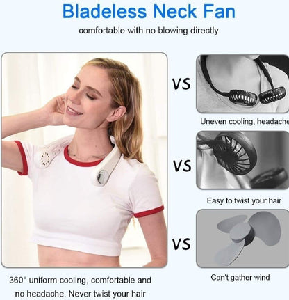 Portable Bladeless Neck Fan, Hands-Free Rechargeable Wearable Personal Fan product image 6