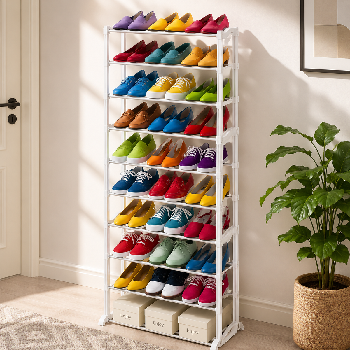 10-Tier Tall Shoe Rack Storage Organizer product image 3