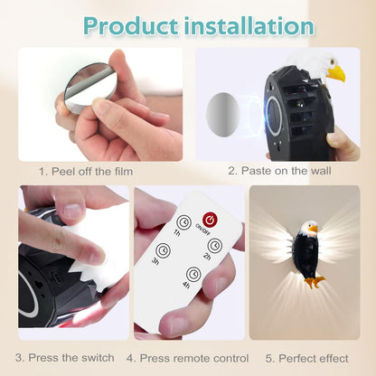 Eagle Shaped LED Wall Light with Remote Control product image 5