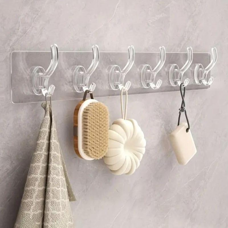 Self-Adhesive Wall Hanger with 6 Hooks product image 6