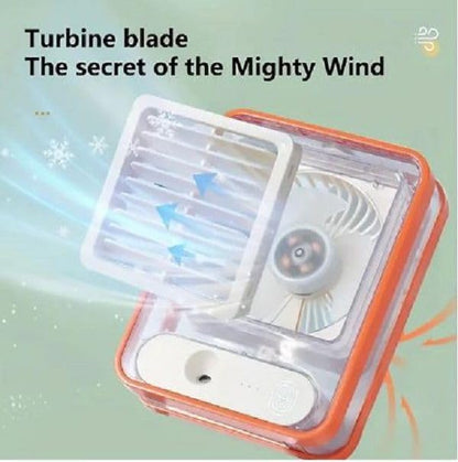Portable Misting Desk Fan with LED Night Light product image 3