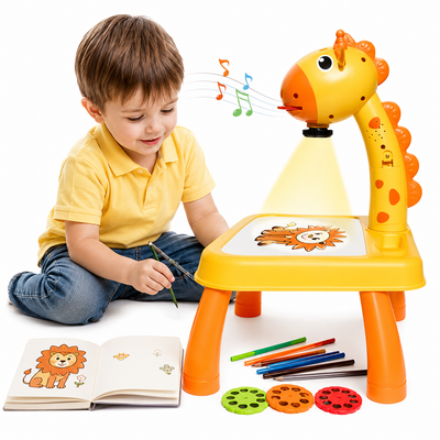 LED Drawing Projector Table for Kids, Projection Painting Board with Erasable Drawing Surface product image 1