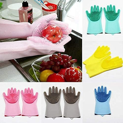 Silicone Dishwashing Cleaning Gloves product image 6