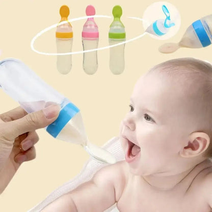 Silicone Baby Spoon Feeder Bottle product image 1