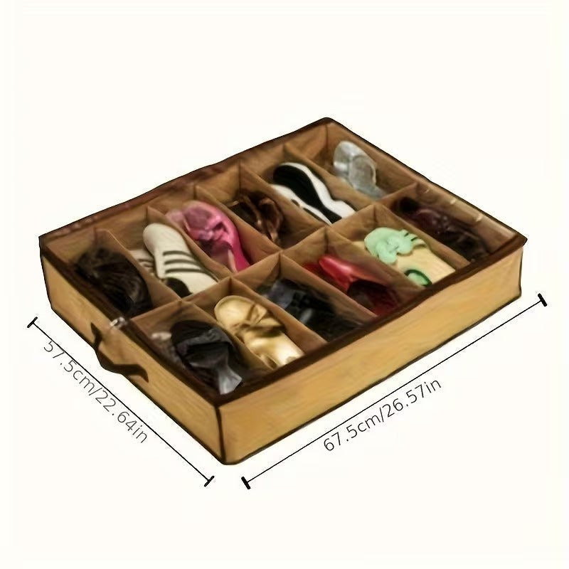 Set of 12 Stackable Shoe Storage Boxes with Transparent Front Cover product image 5