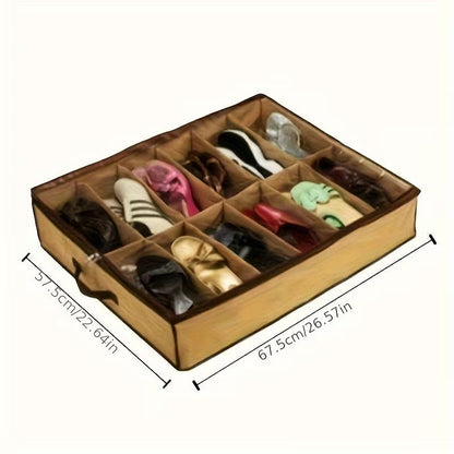 Set of 12 Stackable Shoe Storage Boxes with Transparent Front Cover product image 5