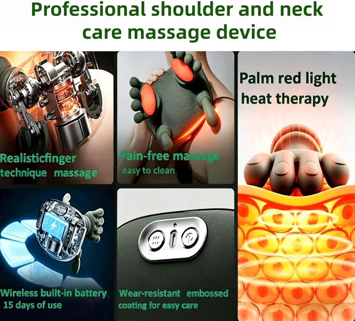 Wireless Neck and Shoulder Massager with Heat product image 9