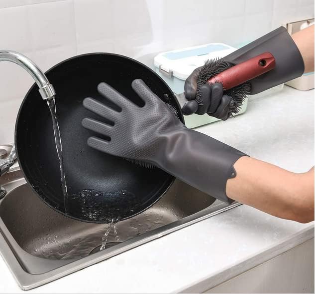 Silicone Dishwashing Cleaning Gloves product image 5