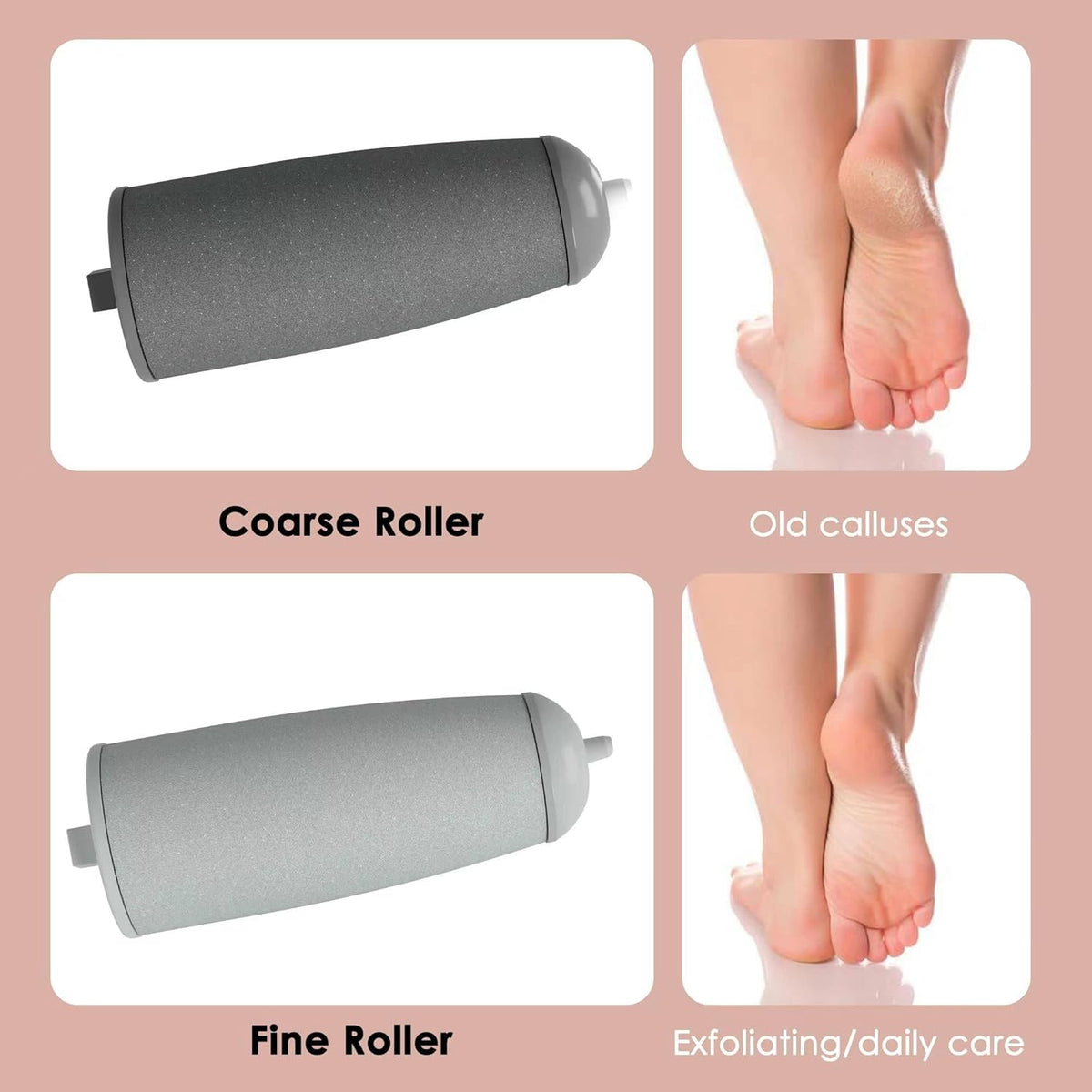 Electric Pedicure Foot File Callus Remover Rechargeable Foot Scrubber product image 6