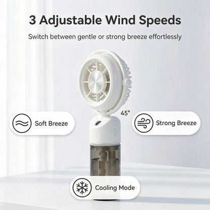 Portable Misting Handheld Fan with Water Spray