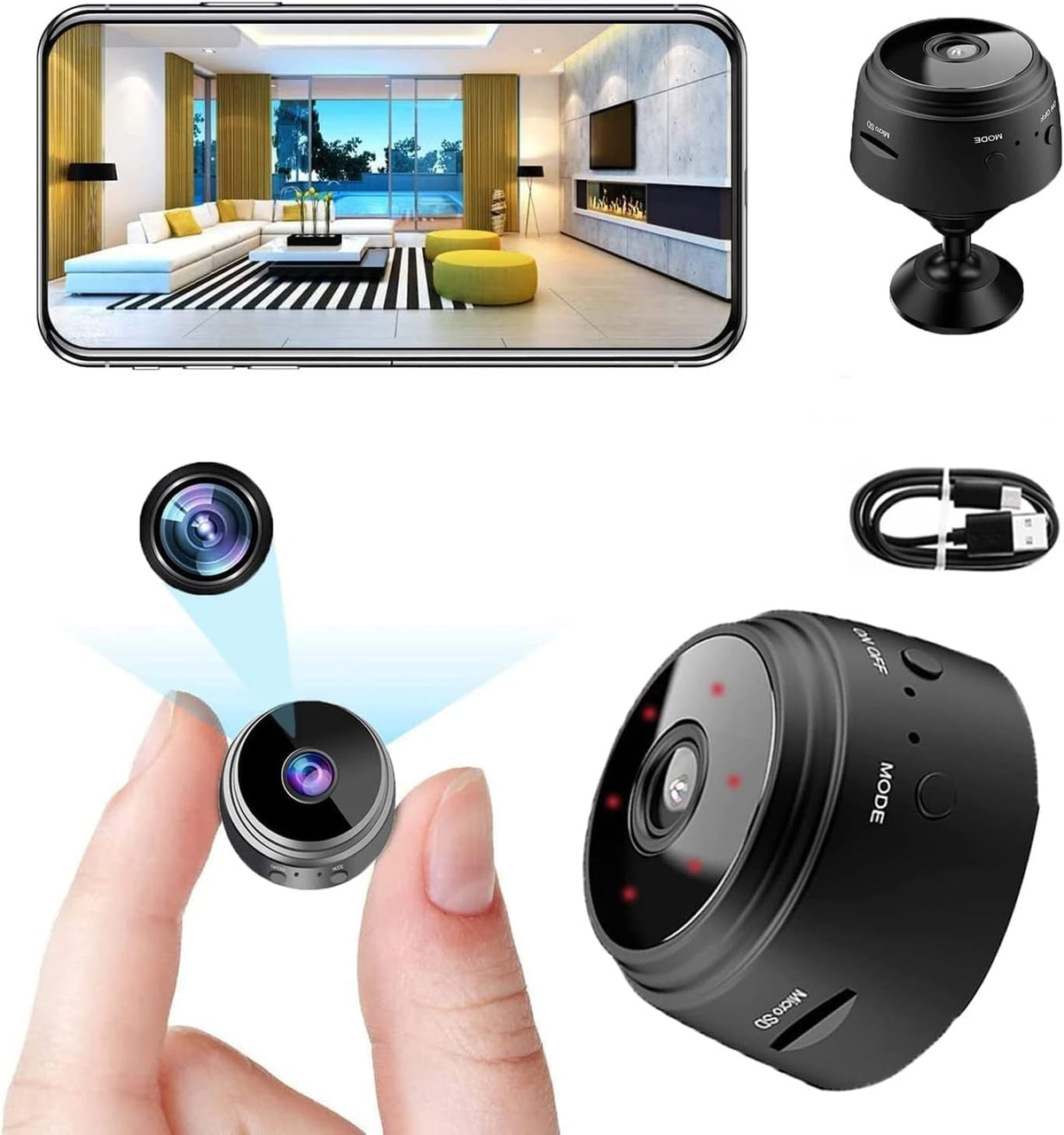 A9 Mini WiFi Security Camera HD 1080P product image 2